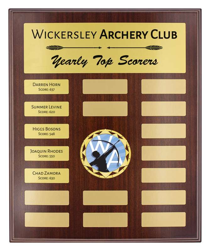 Showcase Gold Plaque