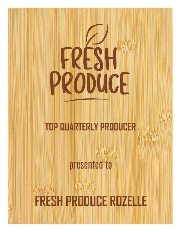 Bamboo Plaque